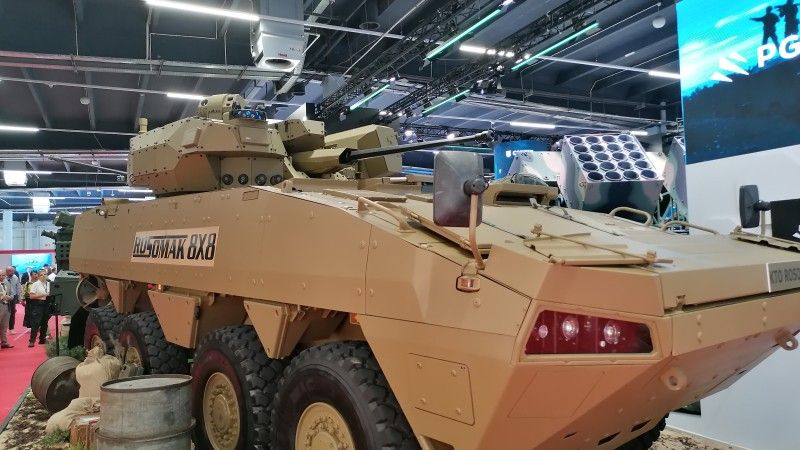 Rosomak-L (Long) ze słowacką wieżą bezzałogową Turra-30 V9 na targach MSPO 2025.