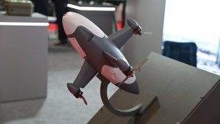 Dron przechwytujący proponowany na targach obronnych MSPO 2024 przez polską firmę APS