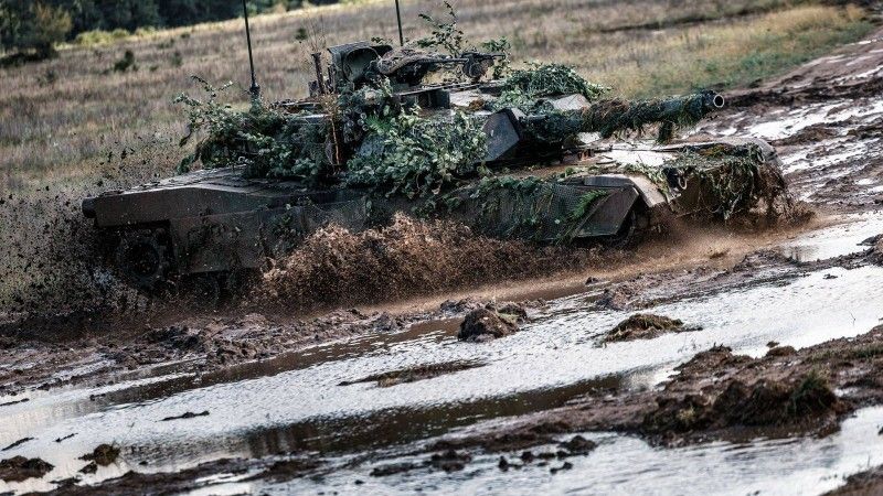 Czołg podstawowy M1A1FEP Abrams.