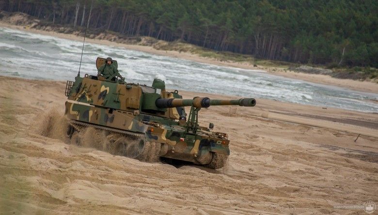 Armatohaubica K9A1 podczas ćwiczeń Jesienny Ogień-25.
