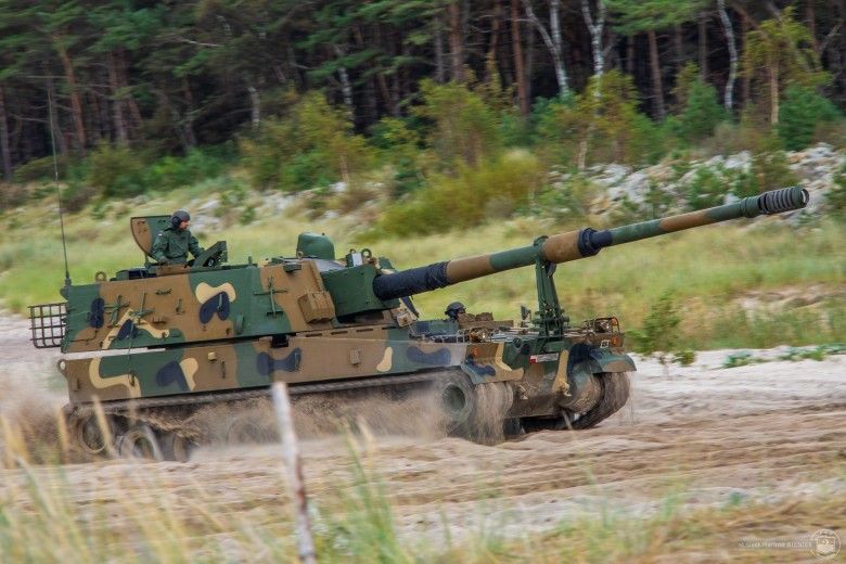 Armatohaubica K9A1 podczas ćwiczeń Jesienny Ogień-25.
