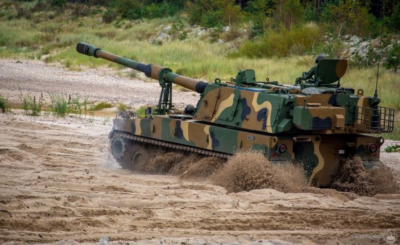 Armatohaubica K9A1 podczas ćwiczeń Jesienny Ogień-25.