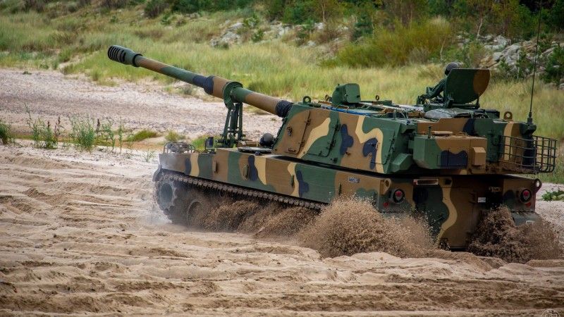 Armatohaubica K9A1 podczas ćwiczeń Jesienny Ogień-25.