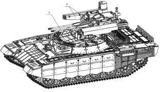 Wizualizacja bojowego wozu wsparcia czołgów BMPT-72.