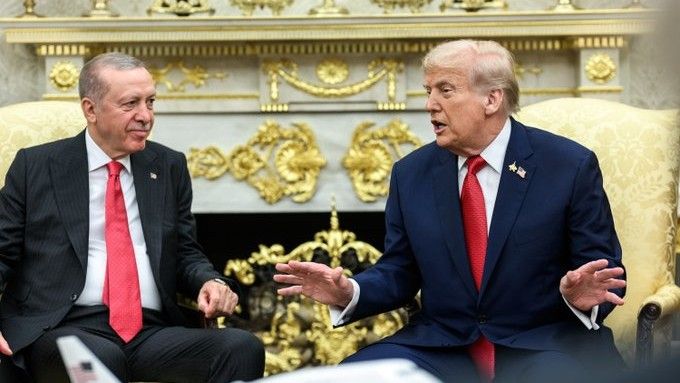Prezydent USA, Donald Trump i prezydent Turcji, Recep Tayyip Erdogan