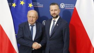 Mur dronowy - inicjatywa UE dla wchodniej flanki NATO była tematem rozmowy komsarza UE ds. obrony Andriusa Kubiliusa z wicepremierem, szefem MON Władysławem Kosiniakiem-Kamyszem