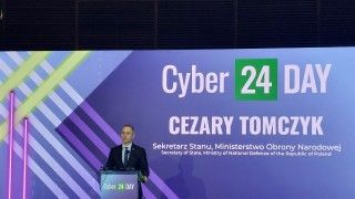 Cezary Tomczyk, Sekretarz Stanu w MON, podczas wypowiedzi na Cyber24Day