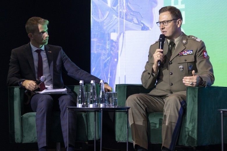 Gen. dyw. Karol Molenda, Dowódca Komponentu Wojsk Obrony Cyberprzestrzeni (DKWOC), podczas Cyber24 DAY.