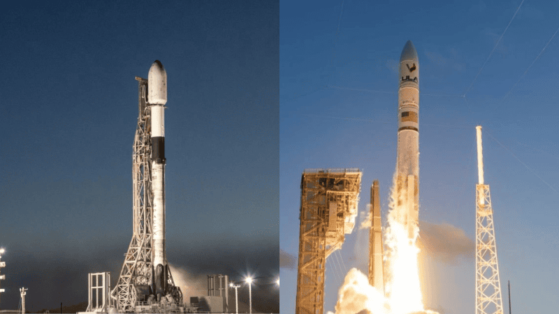 SpaceX, United Launch Alliance, Falcon 9, Vulcan Centaur, rakiety, kosmos, technologie