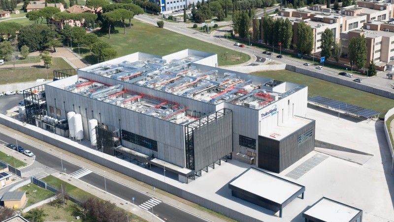 Wizualizacja obiektu Space Smart Factory w pobliżu Rzymu.