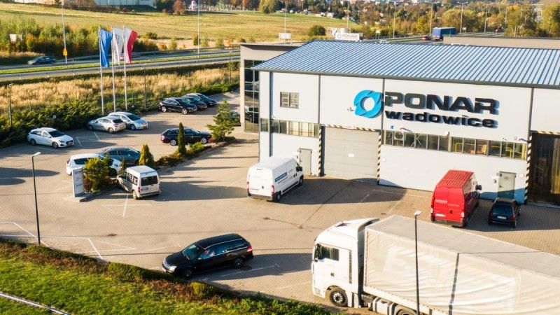 PONAR's main plant and headquarters in Wadowice.
