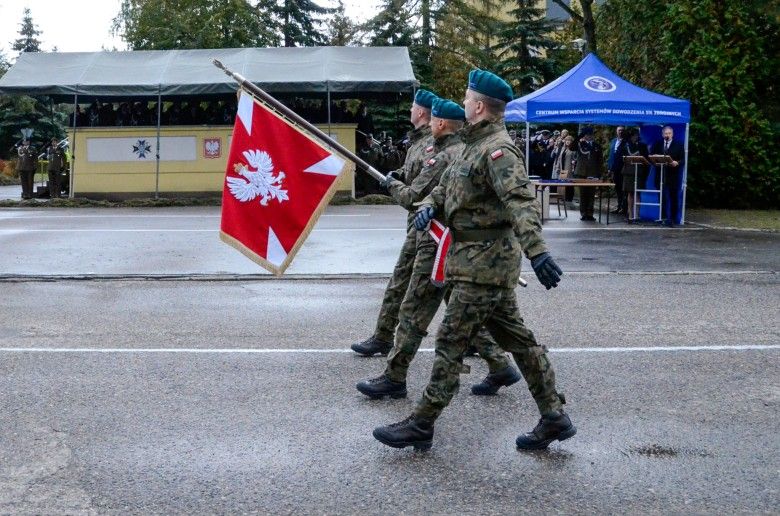Uroczystość nadania patrona Centrum Wsparcia Systemów Dowodzenia SZ