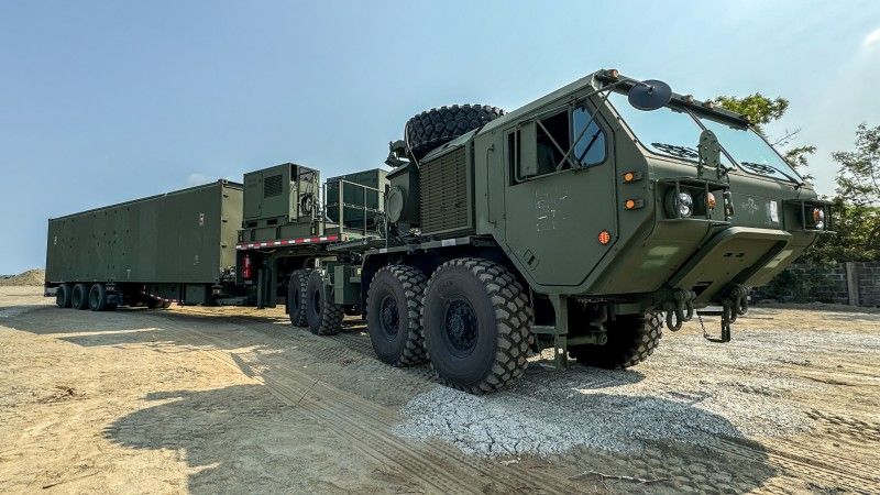 Należący do U.S. Army zestaw Typhon MRC (Mid-Range Capability) na amerykańsko-filipińskich ćwiczeniach wojskowych w 2024 roku.