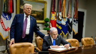 Donald Trump Binjamin Netanjahu USA Izrael