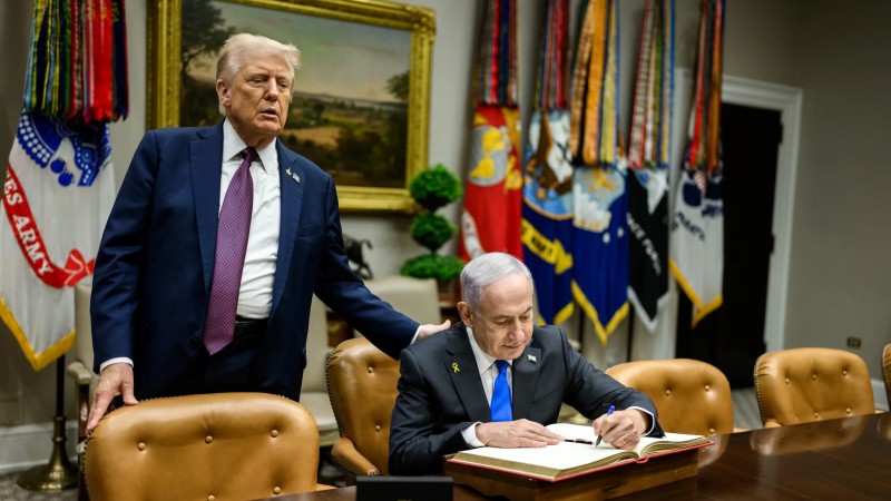 Donald Trump Binjamin Netanjahu USA Izrael