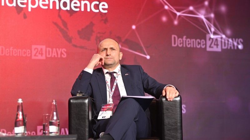 Minister obrony Chorwacji Ivan Anuszić podczas konferencji Defence24 Days