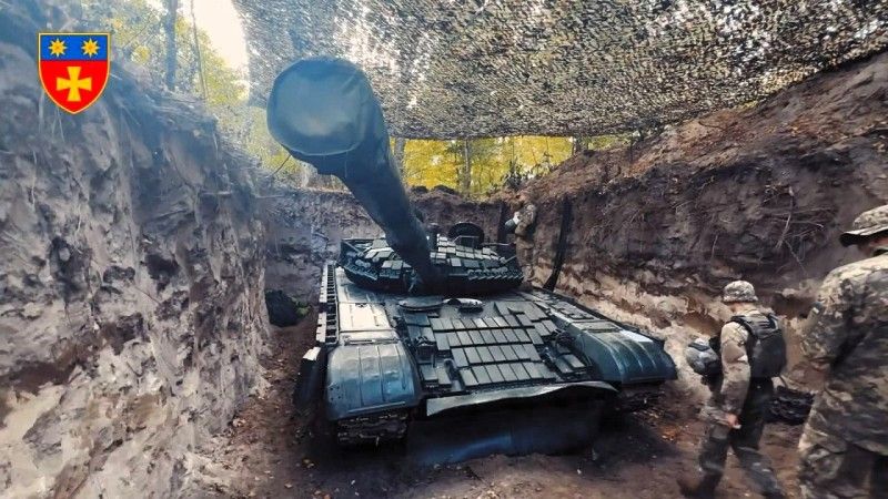 Ukraiński M-84A/A4 należący do 143. Samodzielnej Brygady Zmechanizowanej.