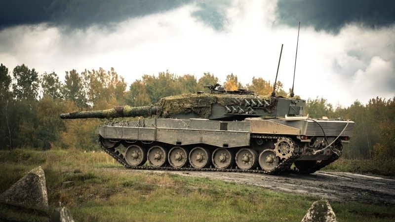 Czeski czołg podstawowy Leopard 2A4.