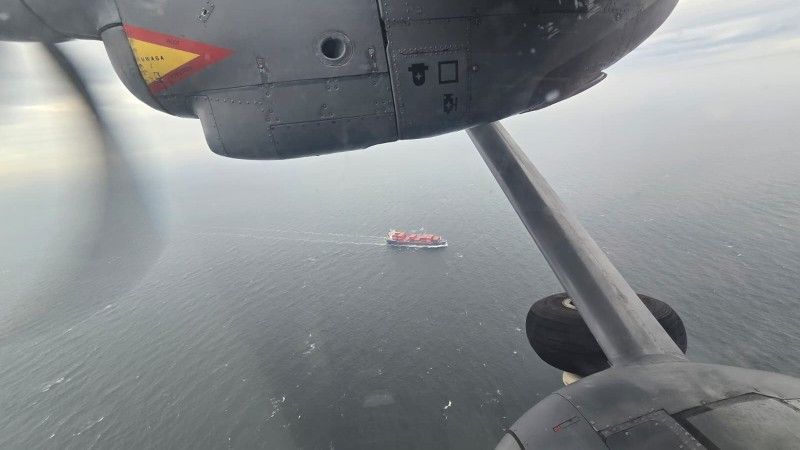 Zdjęcie z samolotu M-28 Bryza.