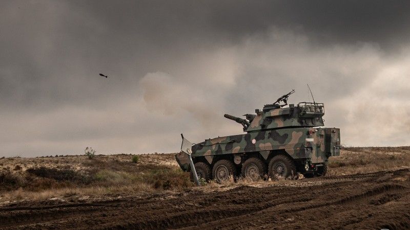 Samobieżny moździerz M120K Rak należący do 21. Brygady Strzelców Podhalańskich.