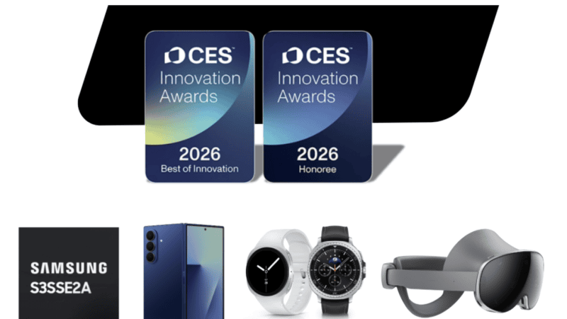 Samsung Electronics otrzymał szereg nagród CES® 2026 Innovation Awards, które objęły kluczowe obszary działalności firmy.