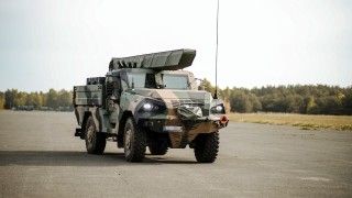 Pojazd wyrzutnia wchodzący w skład systemu Gladius.