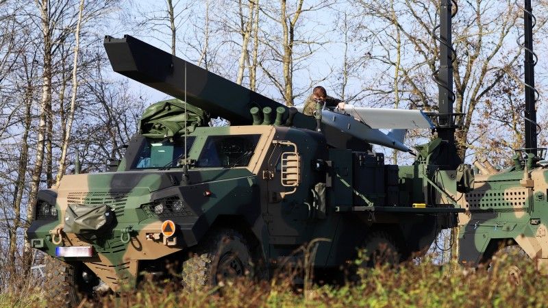 Pojazd wyrzutnia wchodzący w skład systemu Gladius.
