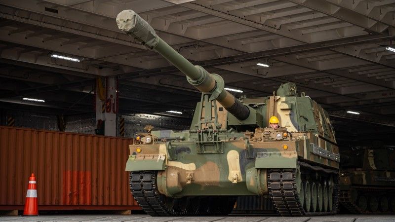 Estońska armatohaubica K9A1.