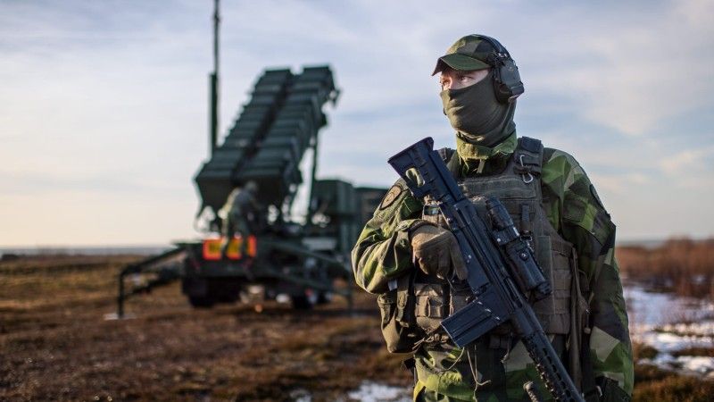 Jedna z baterii Patriot w Szwecji