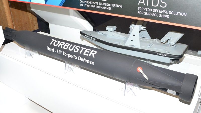 Antytorpeda TORBUSTER dla okrętów podwodnych prezentowana w czasie targów Euronawal 2018