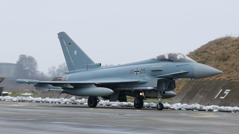 Niemiecki myśliwiec Eurofighter Typhoon w Polsce
