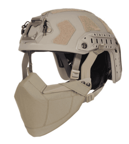 Balistyczna ochrona części twarzowo szczękowej.