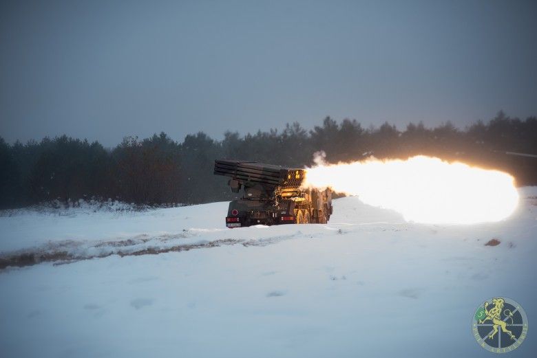 Wieloprowadnicowa wyrzutnia rakietowa WR-40 Langusta należąca do 3. Dywizjonu Artylerii Rakietowej wchodzącego w skład 5. Lubuskiego Pułku Artylerii podczas ćwiczeń MARS-25.