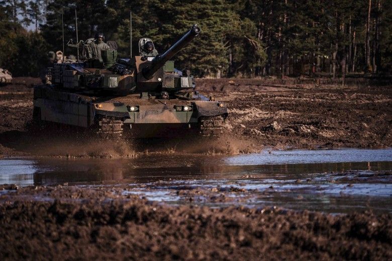 Czołg K2GF należący do 15. Giżyckiej Brygady Zmechanizowanej.