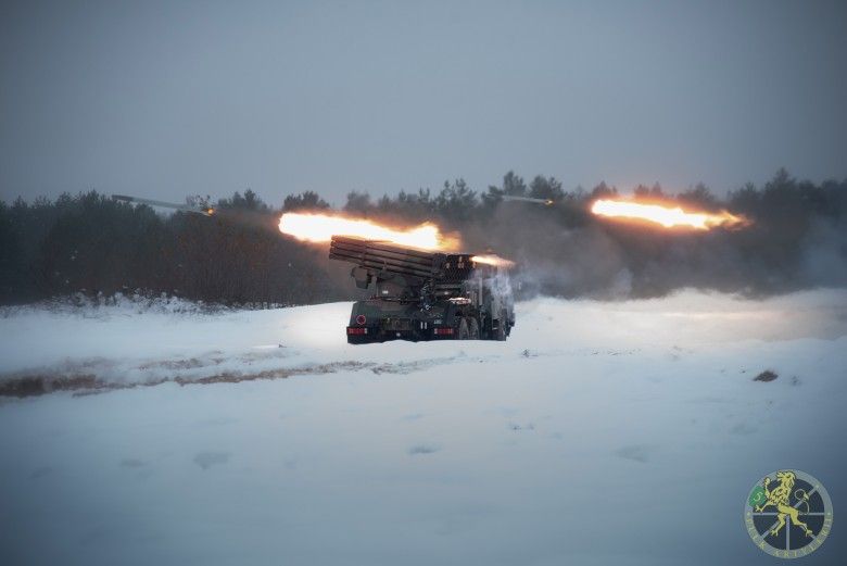 Wieloprowadnicowa wyrzutnia rakietowa WR-40 Langusta należąca do 3. Dywizjonu Artylerii Rakietowej wchodzącego w skład 5. Lubuskiego Pułku Artylerii podczas ćwiczeń MARS-25.