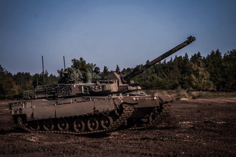 Czołg K2GF należący do 15. Giżyckiej Brygady Zmechanizowanej.