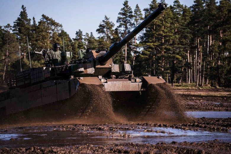 Czołg K2GF należący do 15. Giżyckiej Brygady Zmechanizowanej.