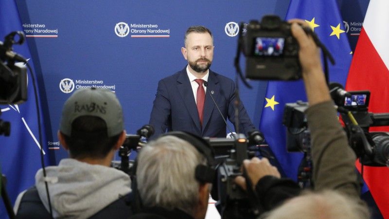 Wicepremier, szef MON Władysław Kosiniak-Kamysz na konferencji prasowej