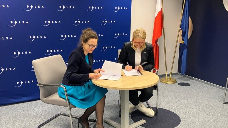 Od lewej prezes POLSA dr. Marta Wachowicz oraz prezes PAŻP Magdalena Jaworska-Maćkowiak.