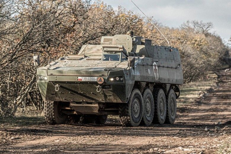 Polski Rosomak WEM podczas ćwiczeń BREAKTHROUGH 2025.