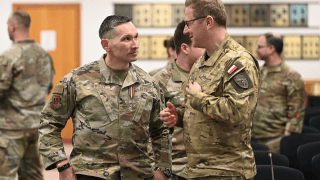 Spotkanie przedstawicieli DKWOC i 16th Air Force (Air Forces Cyber) w Joint Base San Antonio–Lackland w Teksasie.