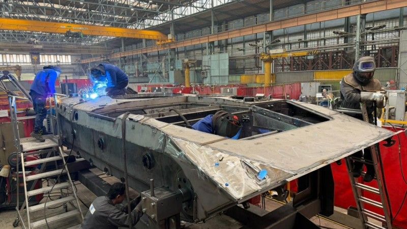 Kadłub zmodyfikowanego bojowego wozu piechoty BMP-1, zbudowany od podstaw przez STV Group.