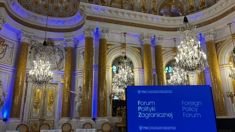 Konferencja Forum Polityki Zagranicznej na Zamku Królewskim w Warszawie.