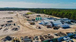 Prace przy budowie pierwszej polskiej elektrowni jądrowej.