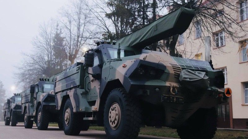 Wyrzutnie bezzałogowców wchodzące w skład systemu Gladius.