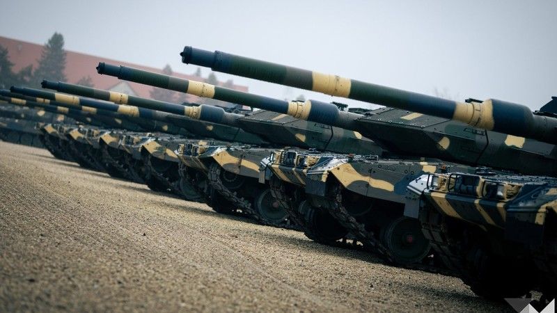 Węgierskie czołgi Leopard 2A7HU.