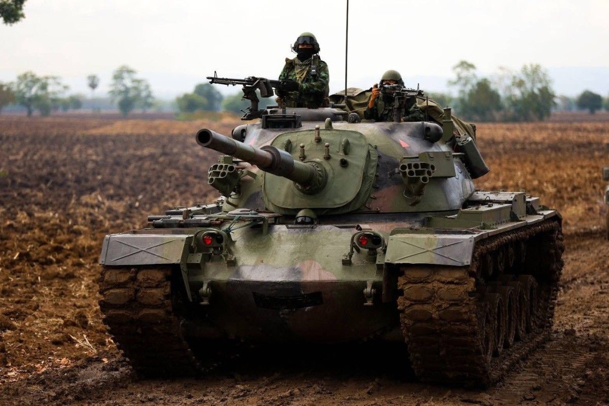 Бронированная дуэль в горах. Победителем становится танк из США