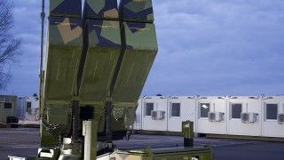 Duńska wyrzutnia systemu NASAMS wypożyczona od Norwegii.