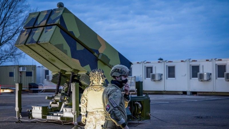 Duńska wyrzutnia systemu NASAMS wypożyczona od Norwegii.