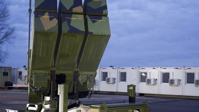 Duńska wyrzutnia systemu NASAMS wypożyczona od Norwegii.